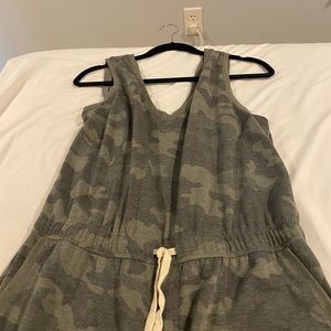 Camo one piece jump suit